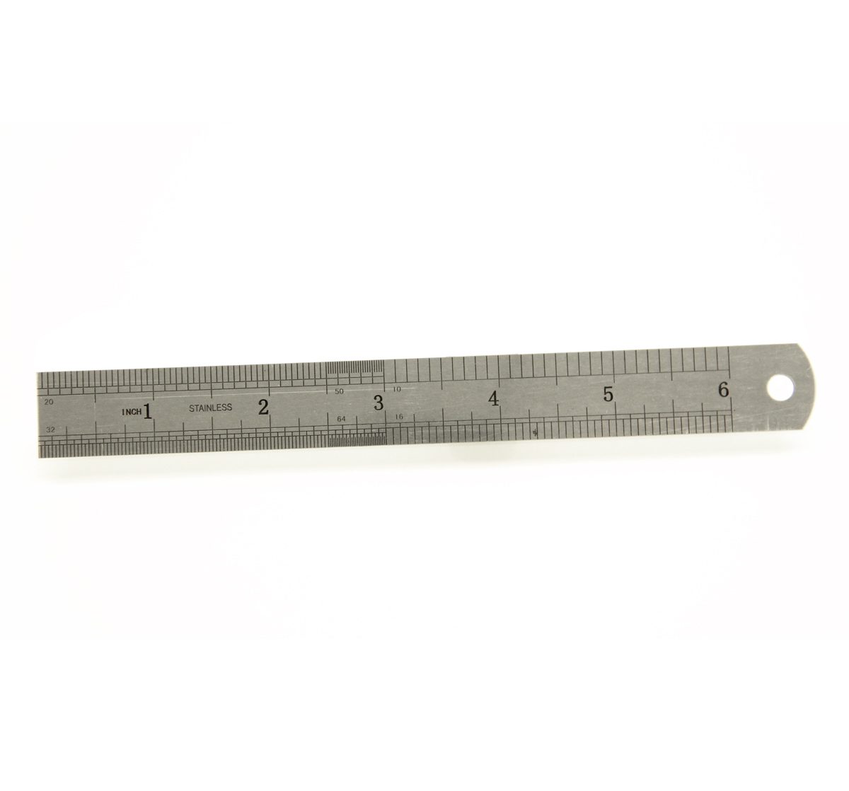 Metal Ruler, Measurements 1 - 6 Inches (1 - 15 Centimeters), 2
