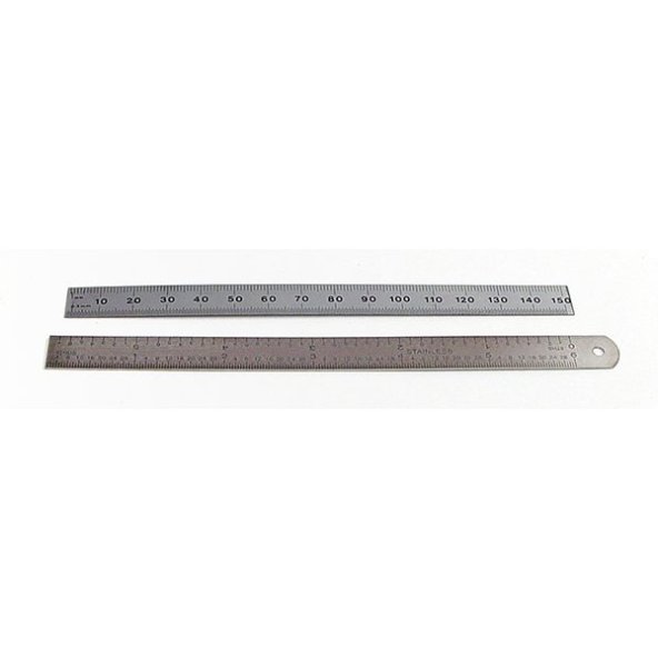 6x12 us in 64s steel ruler