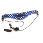 beaumont clarinetoboe neck strap e28093 blue polka dot