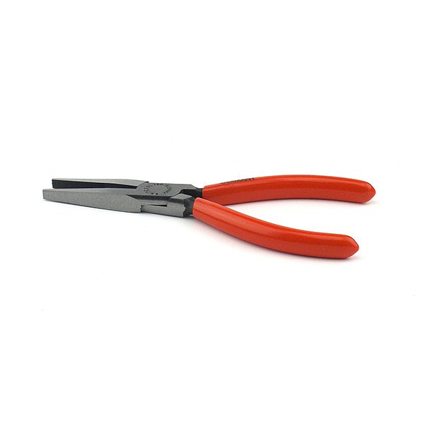 Knipex 3115160 Flat Nose Pliers (Needle-Nose Pliers) Black Atramentized  Plastic Coated 6 1/4 In